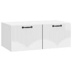 vidaXL Wandmontage TV-kast Hoogglans Wit 78,5 x 41 x 30 cm, Verzenden, Nieuw