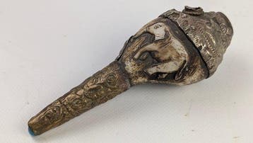 Handgemaakt Conch hoorn - - Hoorn - Nepal - 1930 (Zonder
