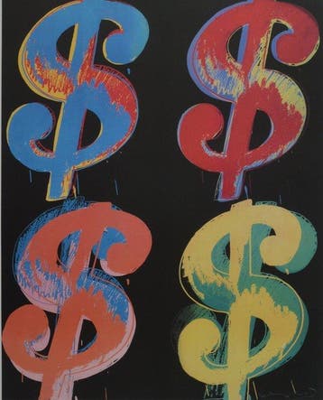 Andy Warhol - Dollar Signs offset