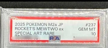 Pokémon - 1 Graded card - Mewtwo #237/193 Full art,