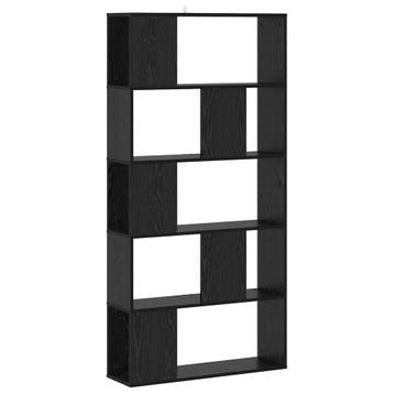 vidaXL Boekenkast Zwart eiken 80,5 x 23,5 x 162,5 cm PB, Huis en Inrichting, Verzenden, Nieuw
