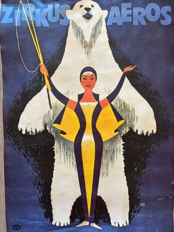 Circus - Zirkus Aeros – domatrice e orso polare – Stile Art