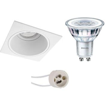 LED Spot Set - Mat Witte Vierkante Inbouwspot 5W LED Spot GU, Verzenden
