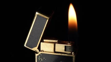 Dunill - Rare Model Lacquer Pattern Rollagas Lighter -, Nieuw