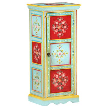 vidaXL Hoge kast handgeschilderd 40x30x90 cm massief, Huis en Inrichting, Kasten | Overige, Verzenden, Nieuw