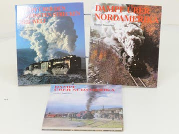 Set van 3 spoorwegenboeken Dampf über den schönsten Strec., Boeken, Ophalen of Verzenden, Nieuw