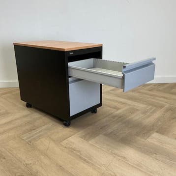 Emmein ladeblok vv 2 lades (hxbxd) 76x44x66 cm , zwart -, Huis en Inrichting, Gebruikt