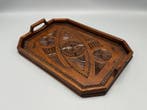 Antiek houten dienblad - Plateau - Bois - Plateau de service, Antiek en Kunst