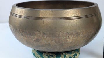 Antique Bol chantant - 7 métaux / fait main - 1950-1960 -