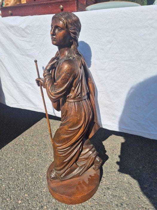 Beeld, Saint Jean - 76 cm - Hout, Antiquités & Art, Art | Art non-occidental