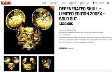 Revenge (XX) - sculptuur, Degenerated Skull (Degraded, Antiek en Kunst