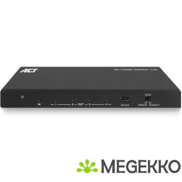 ACT 4K HDMI splitter. 1 in 4 out. EDID ondersteuning, Verzenden