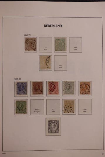Nederland 1852/1943 - Verzameling in DAVO-album - goed, Gestempeld