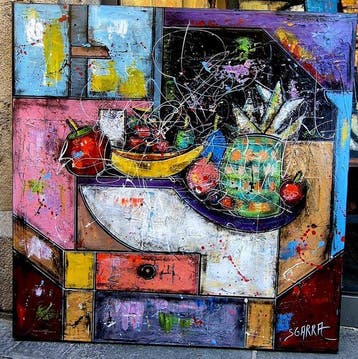 SGARRA - CUBISME COUPE DE FRUITS