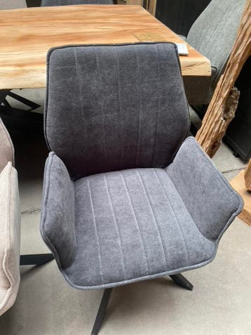 Deloris draaibare armstoel, vier kleuren (nieuw, A-keuze), Nieuw, Stof