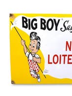 Big Boy - Plaque Émaillée - XL, Antiquités & Art