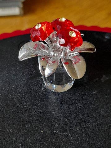 Swarovski - Figurine - Crystal memories – primula rhodium