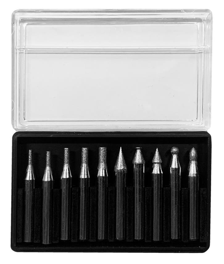 Set van 10 diamantslijpstiften (6,35x45 mm, korrel 100), Bricolage & Construction, Outillage | Autres Machines, Envoi