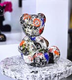 Patryk Konrad - Contemporary Pop Art Bear Sculpture / Black