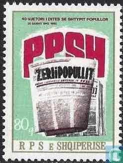 Albanië - 40 jaar partijkrant  - 1982, Verzenden