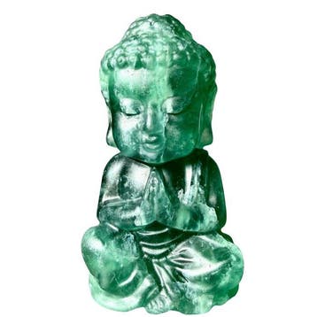 Boeddha en Fluoriet - premium Gravure - Hoogte: 120 mm -