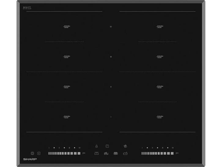 Sharp KH6I46CS00EU - Inductiekookplaat - 8-kookzones -, Electroménager, Tables de cuisson, Envoi