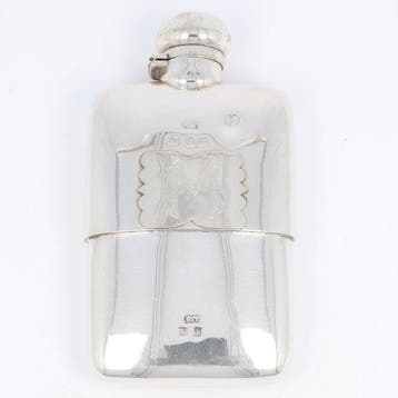 Hilliard & Thomason (Birmingham, 1840–1906). Heupfles. -