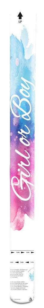 Confetti Kanon Gender Reveal Blauw 57cm, Verzenden, Nieuw