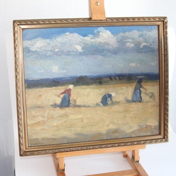 Carl Reinhold Haeser (1871-1939), Zugeschrieben - Ernte, Antiek en Kunst, Kunst | Schilderijen | Klassiek