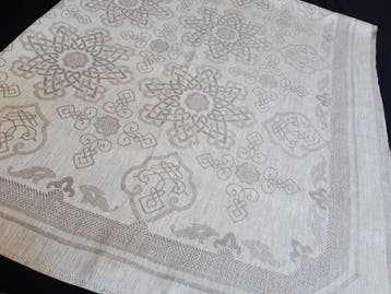 tafelkleed met servetten - Tafelkleed (7) - 150 cm - 170 cm, Antiquités & Art