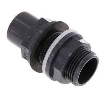 Raccord de cloison en PVC Douille 25x32mm, Verzenden