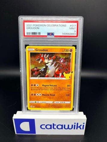 Pokémon - 1 Graded card - Groudon 017/025 PSA 9 - Sword &