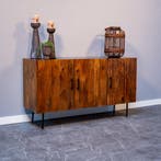 Dressoir Mangohout Rosa 145 cm, Huis en Inrichting, Kasten | Dressoirs, Verzenden, Nieuw, Overige houtsoorten, Industriële meubels