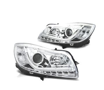 PHARES POUR OPEL INSIGNIA 08-13 TUBE LIGHT FOND CHROMÉ, Autos : Pièces & Accessoires, Verzenden