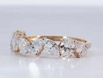 Zonder minimumprijs - Ring - 14 karaat Geel goud - 2.08ct., Nieuw