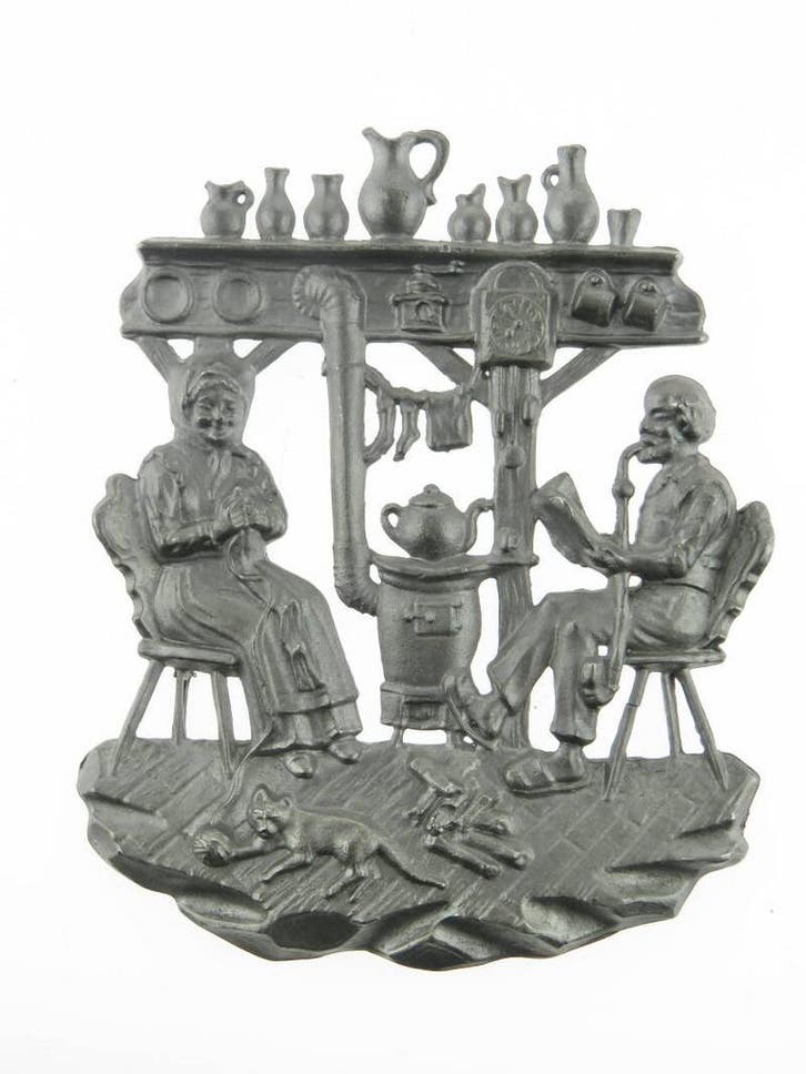 Tinnen tafereel in reliëf, Collections, Jouets miniatures, Envoi