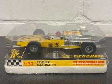 Fleischmann - Slotcar Cooper Maserati 3205 Yellow Original, Nieuw