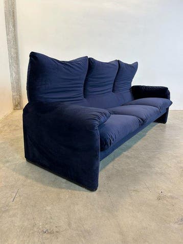 Cassina - Vico Magistretti - Canapé (3) - Maralunga - Cuir
