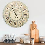 vidaXL Wandklok 60 cm MDF meerkleurig, Huis en Inrichting, Verzenden, Nieuw