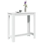 vidaXL Bartafel 102x50x103,5 cm bewerkt hout wit, Verzenden, Nieuw