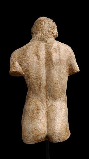Sculpture, Busto Eros - 45 cm - poudre de marbre