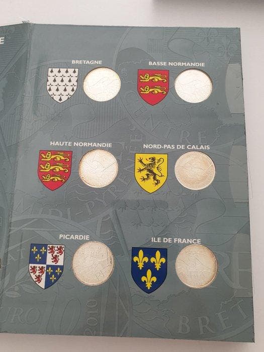 Frankrijk. 10 Euro 2010 Régions (27 monnaies), Postzegels en Munten, Munten | Europa | Niet-Euromunten