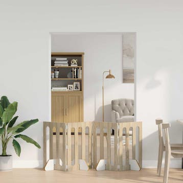 vidaXL Vouwbaar huisdierhek 4 st 201 x 38 x 70 cm, Verzenden, Nieuw