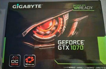GIGABYTE GeForce GTX 1070 OC - Computer - In originele, Nieuw