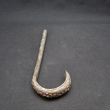 Wandelstok (2) - .800 zilver - Handvatten voor paraplus en, Antiek en Kunst