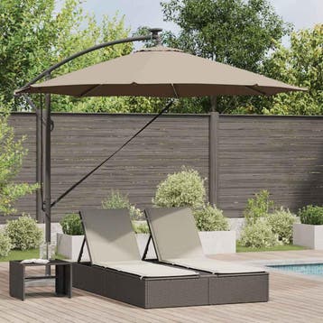 vidaXL Parasol 294 x 294 x 248 cm Polyester en Aluminium, Verzenden, Nieuw