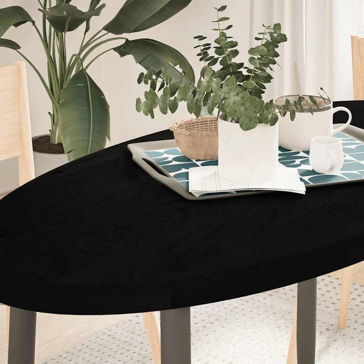 vidaXL Tafelblad 120x60x4 cm ovaal massief eikenhout, Maison & Meubles, Pièces pour table, Envoi