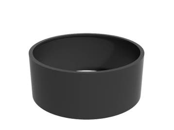 Aluminium plantenbak Ø150x60cm - Zonder bodem, 100 cm of meer, Rond, Nieuw, Metaal