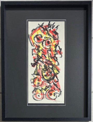 Theo Wolvecamp (1925-1992) - Abstracte compositie, Antiquités & Art