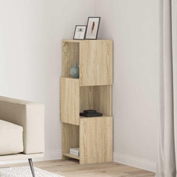 vidaXL Hoekkast 30,5x30x95cm Bewerkt hout Sonoma Eik, Verzenden